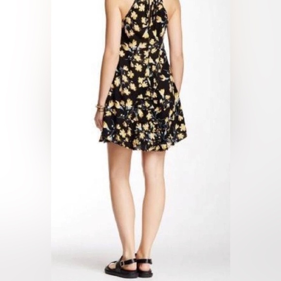 Intimately by Free People Raw Ruffle Floral Tunic Dress in Black Size XS - Picture 4 of 14